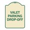 Signmission Valet Parking Drop-Off Heavy-Gauge Aluminum Architectural Sign, 24" x 18", TG-1824-22765 A-DES-TG-1824-22765 - alternate 1